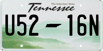 TN license plate U5216N