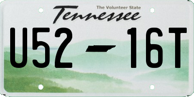 TN license plate U5216T
