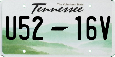 TN license plate U5216V