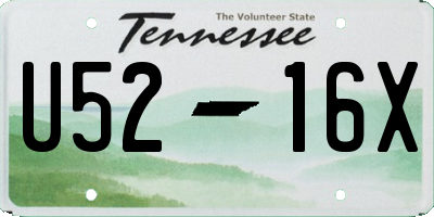 TN license plate U5216X