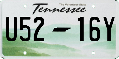 TN license plate U5216Y