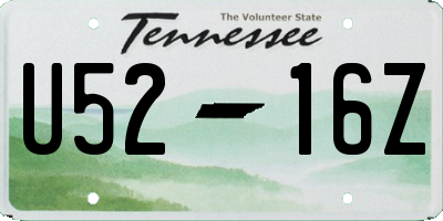 TN license plate U5216Z