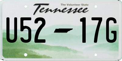 TN license plate U5217G