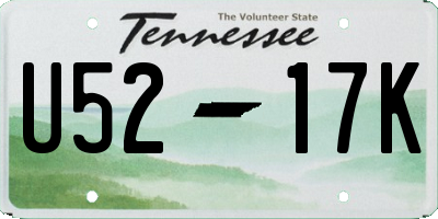TN license plate U5217K