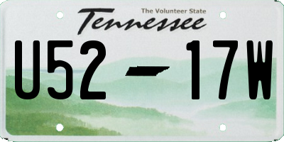 TN license plate U5217W