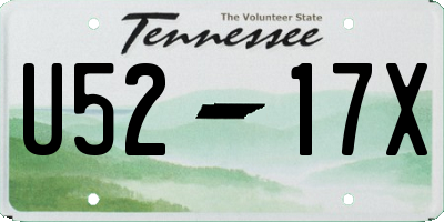 TN license plate U5217X