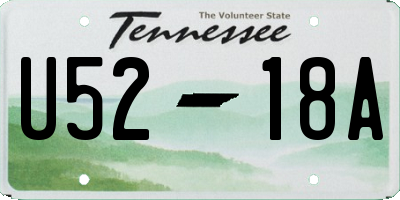 TN license plate U5218A