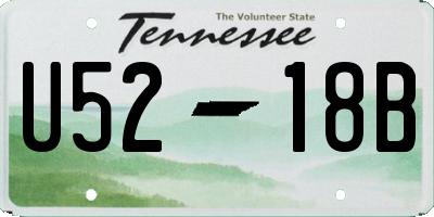 TN license plate U5218B