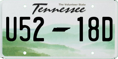 TN license plate U5218D