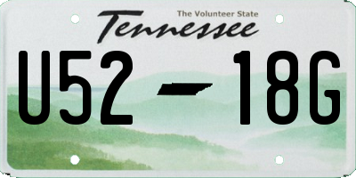 TN license plate U5218G