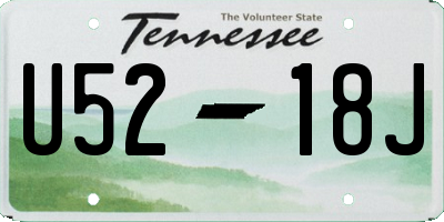 TN license plate U5218J