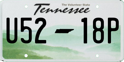 TN license plate U5218P