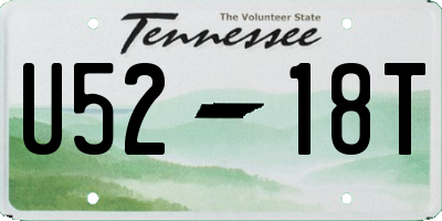 TN license plate U5218T
