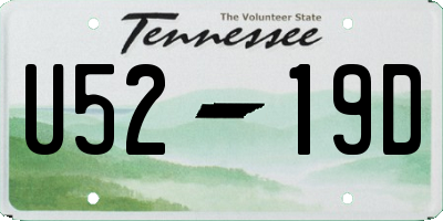 TN license plate U5219D