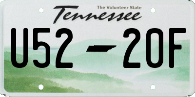 TN license plate U5220F