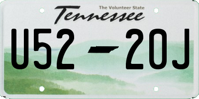 TN license plate U5220J