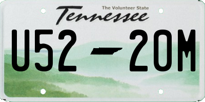 TN license plate U5220M
