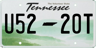 TN license plate U5220T