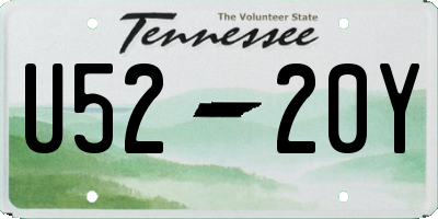 TN license plate U5220Y