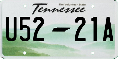TN license plate U5221A