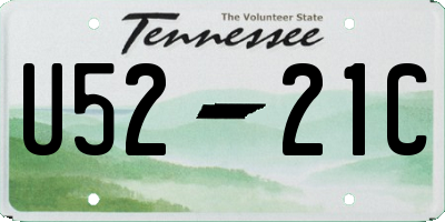 TN license plate U5221C