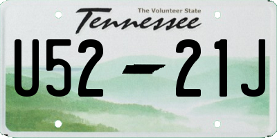 TN license plate U5221J