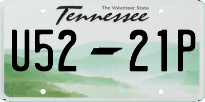 TN license plate U5221P