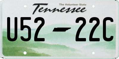 TN license plate U5222C