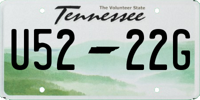TN license plate U5222G