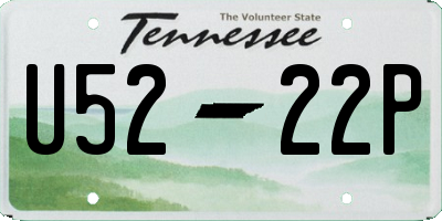 TN license plate U5222P