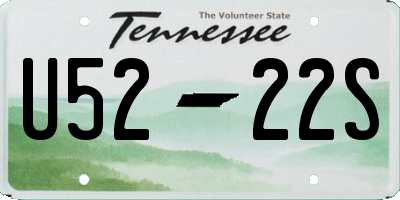 TN license plate U5222S