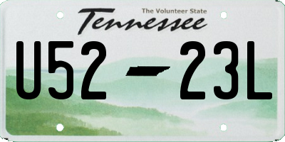 TN license plate U5223L