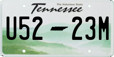 TN license plate U5223M