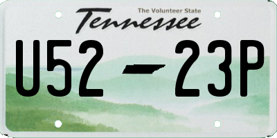 TN license plate U5223P