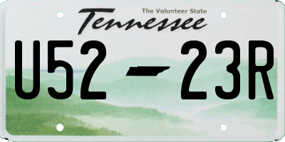 TN license plate U5223R