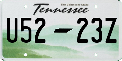 TN license plate U5223Z