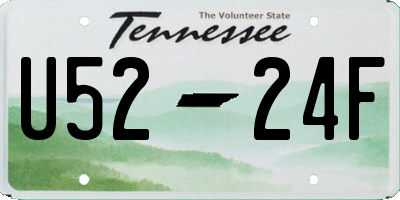 TN license plate U5224F