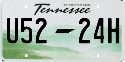 TN license plate U5224H
