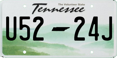 TN license plate U5224J