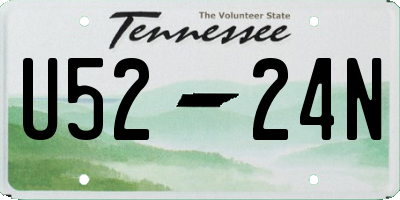 TN license plate U5224N