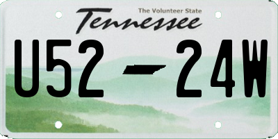 TN license plate U5224W