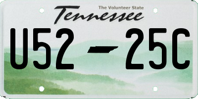 TN license plate U5225C