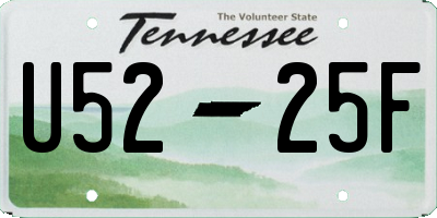 TN license plate U5225F