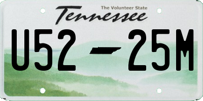 TN license plate U5225M