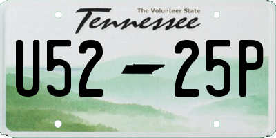 TN license plate U5225P