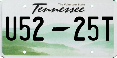 TN license plate U5225T