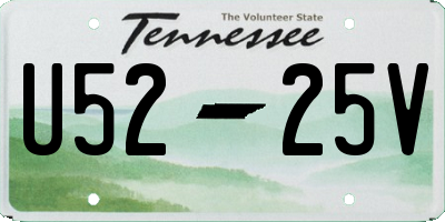 TN license plate U5225V