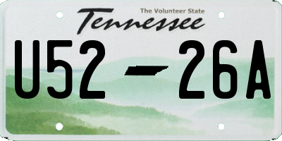 TN license plate U5226A