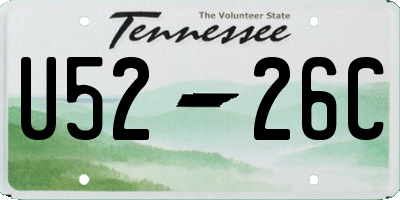 TN license plate U5226C