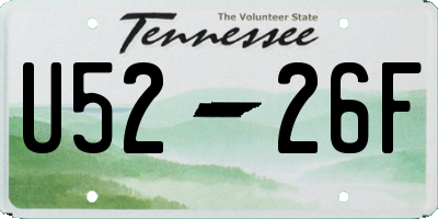 TN license plate U5226F